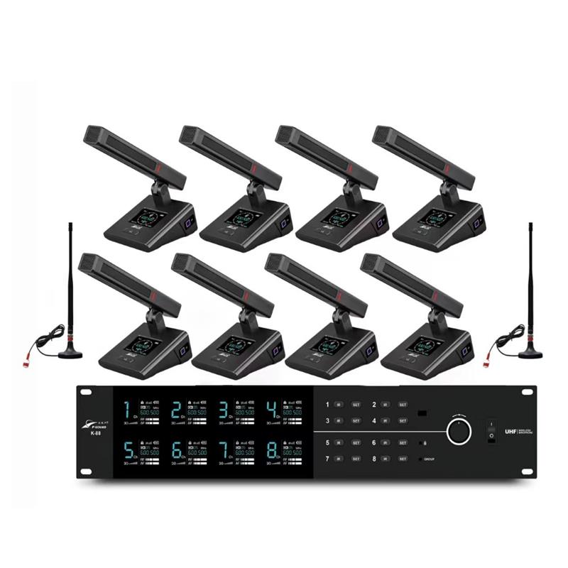 北极声/P-SOUND K88 一拖八会议无线会议话筒