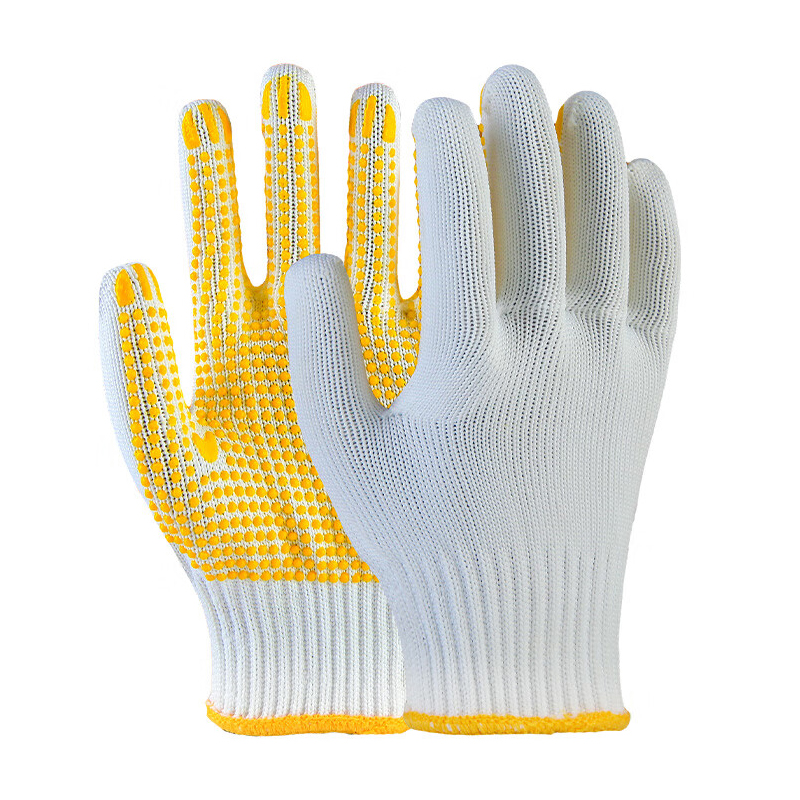 五指山 10针/600g/白色/12副/包 PVC防滑耐磨点塑手套
