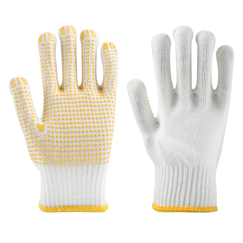 沂龙 10针/600-900g/黄/点塑 线手套