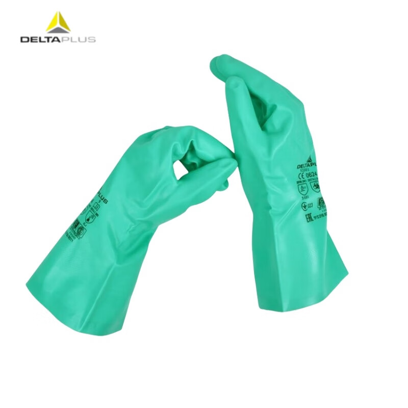 代尔塔 9码/绿色 丁腈手套耐油耐酸碱防水 9码/绿色