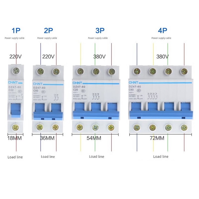 正泰 C型 3P+N 40A 小型断路器 C型 3P+N 40A