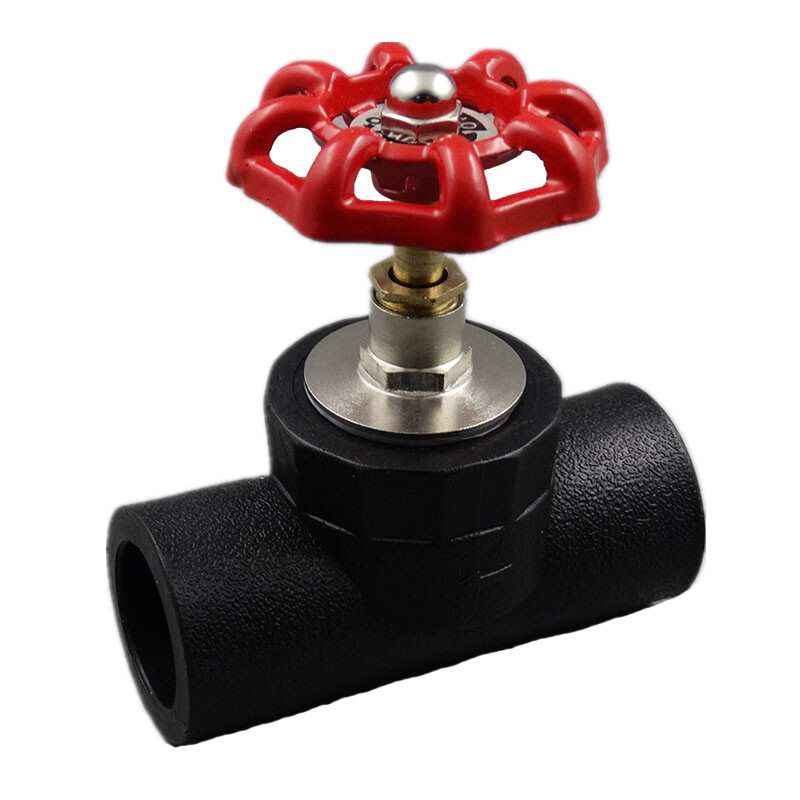 上海沪工 DN25 PE注塑承插截止阀 单位：个