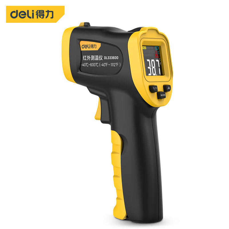 得力/deli -40℃至600℃/DL333600 红外测温仪