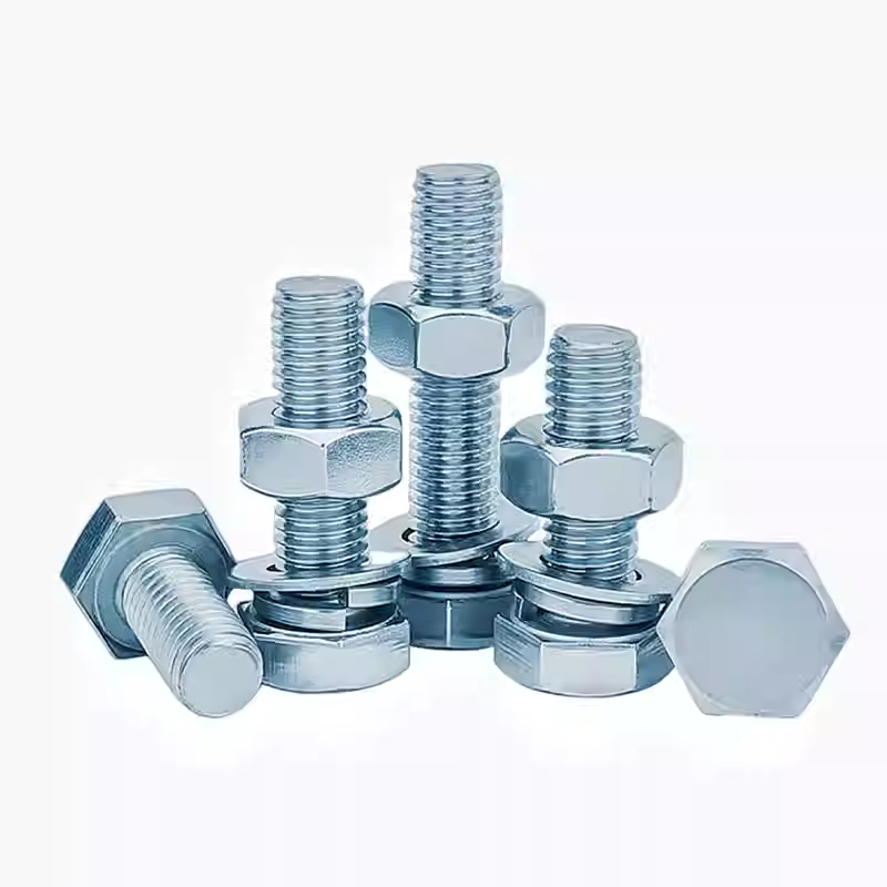 隆世 M16/55mm-16码/30码/M/型号GB30 六角头螺栓 镀锌48级外六角螺栓