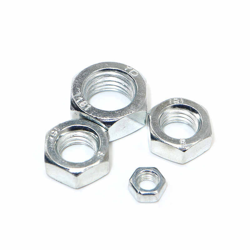 隆世 材质：碳钢4.8级；螺纹M22；表面处理：镀锌 六角螺母 普通六角螺母