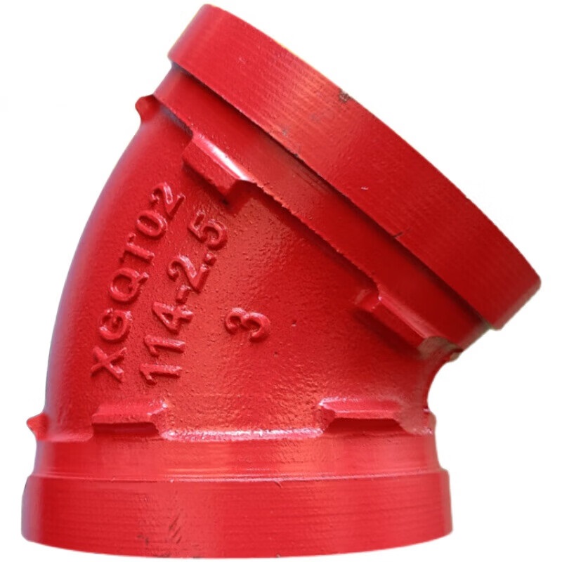 紫龙 DN100(外径114)沟槽45°弯头 弯头 DN100(外径114)