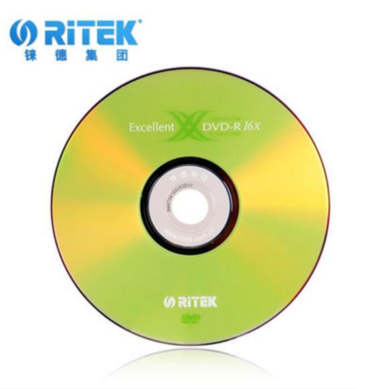 铼德ritek 光盘 新x系列刻录盘 dvd-r 16x 50片桶裝