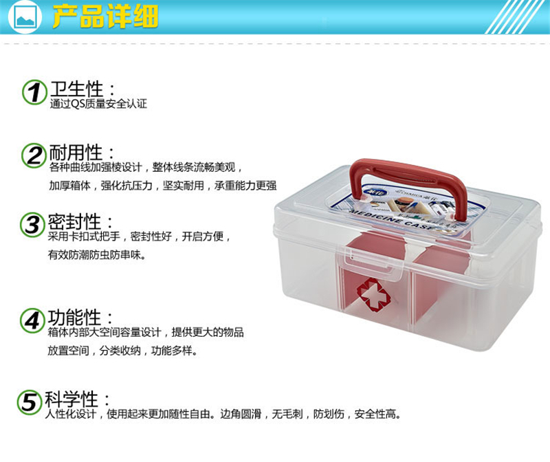茶花 2601 便利保健药箱（单位：个）